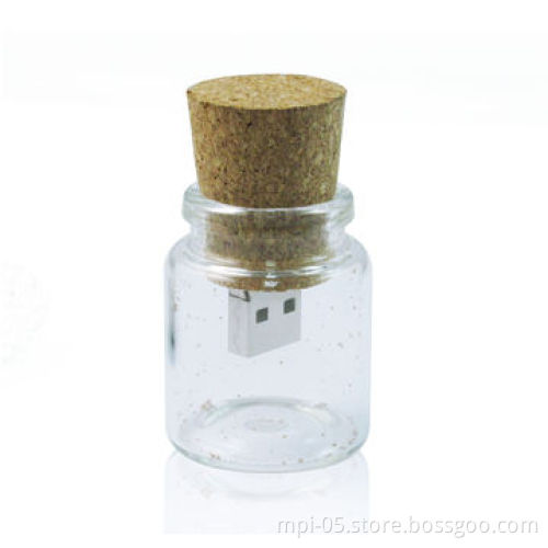 Lucky Bottles Natural Wooden USB Flash Drives
